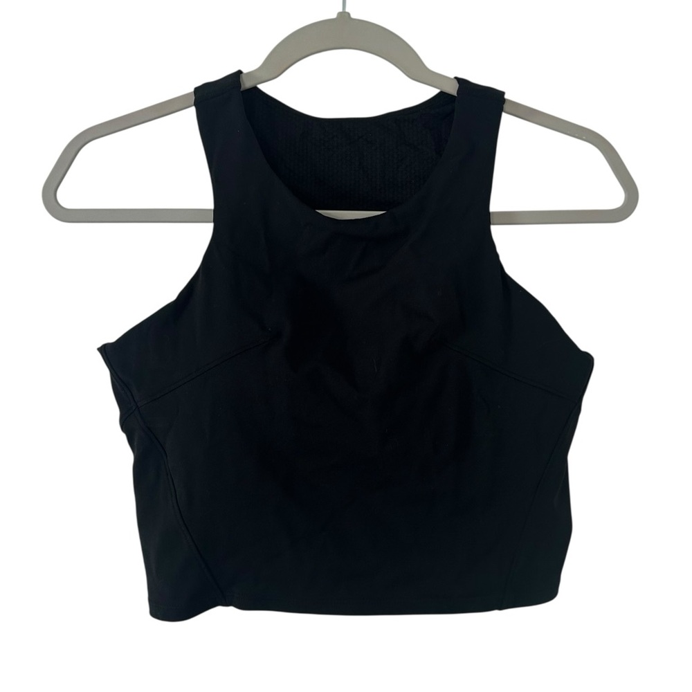 Black Pure Barre Athletic Workout Crop Style Top Shirt Women’s Size Medium Fit!